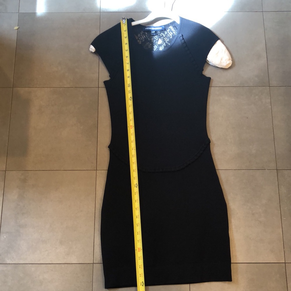 French Connection Short Sleeve Black Dress - Picture 9 of 10